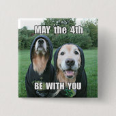 Golden Retriever kann der 4. sein mit Dir Parody Button (Vorderseite)