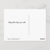 Golden Retriever kann der 4. sein mit Dir Parody Postkarte (Rückseite)