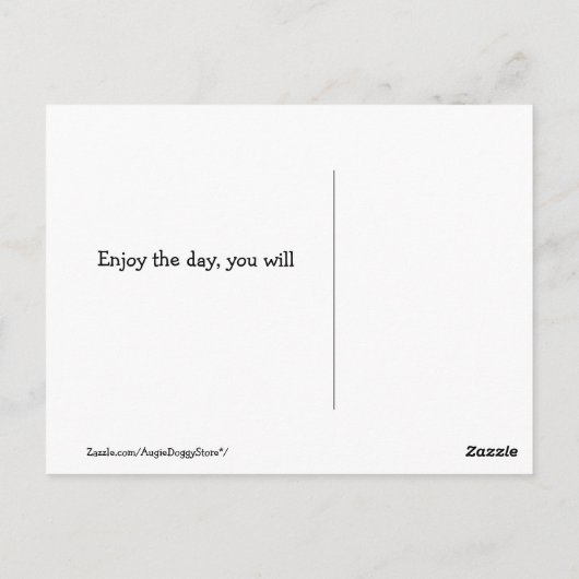 Golden Retriever kann der 4. sein mit Dir Parody Postkarte (Rückseite)