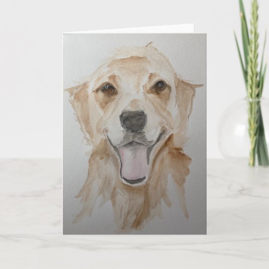 Golden Retriever Karte (Vorderseite)