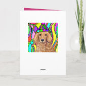 Golden Retriever Karte (Rückseite)