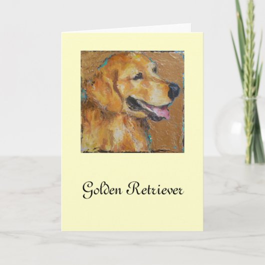 Golden Retriever Karte (Vorderseite)