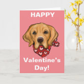 Golden Retriever Karte (Gelbe Blume)