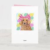 Golden Retriever Karte (Rückseite)