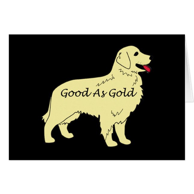 Golden retriever-Karte (Vorderseite (Horizontal))