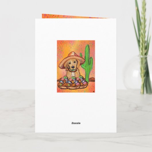 Golden Retriever Karte (Rückseite)