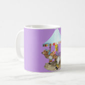 Golden retriever-Karussell Kaffeetasse (Vorderseite Links)