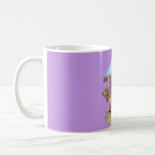 Golden retriever-Karussell Kaffeetasse (Links)