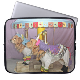 Golden retriever-Karussell Laptopschutzhülle