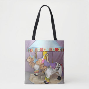 Golden retriever-Karussell-Pferde Tasche