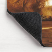 Golden retriever-Katze Mousepad Special-Freunde (Ecke)