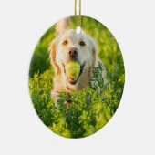 Golden Retriever Keramik Ornament (Rechts)
