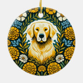 Golden Retriever Keramik Ornament (Hinten)