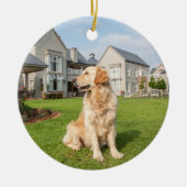 Golden Retriever Keramik Ornament (Vorne)