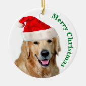 Golden Retriever Keramik Ornament (Vorne)
