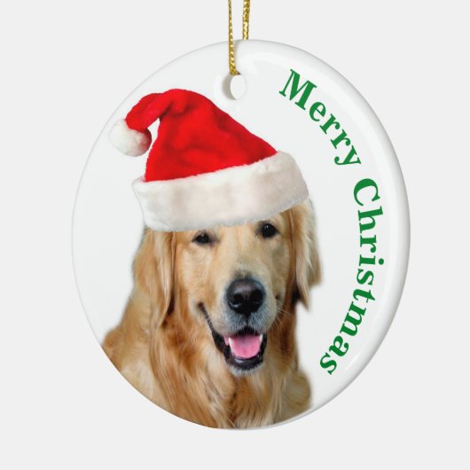 Golden Retriever Keramik Ornament (Links)