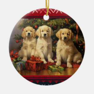 Golden Retriever Keramik Ornament