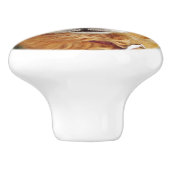 Golden Retriever Keramikknauf (Seitenansicht)