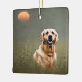 Golden Retriever Keramikornament (Links)