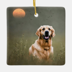 Golden Retriever Keramikornament