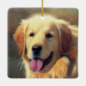 Golden Retriever Keramikornament (Rückseite)