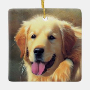 Golden Retriever Keramikornament