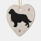 Golden Retriever Keramikornament (Links)