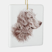 Golden Retriever Keramikornament (Rechts)