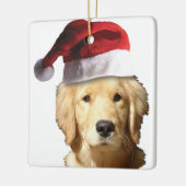 Golden Retriever Keramikornament (Links)