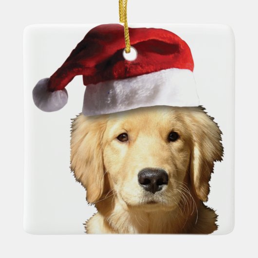 Golden Retriever Keramikornament (Vorderseite)