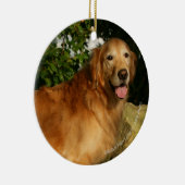 Golden retriever-Keuchen Keramikornament (Rechts)