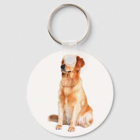 Golden Retriever Keychain Schlüsselanhänger (Vorderseite)