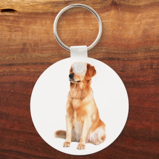 Golden Retriever Keychain Schlüsselanhänger (Vorderseite)