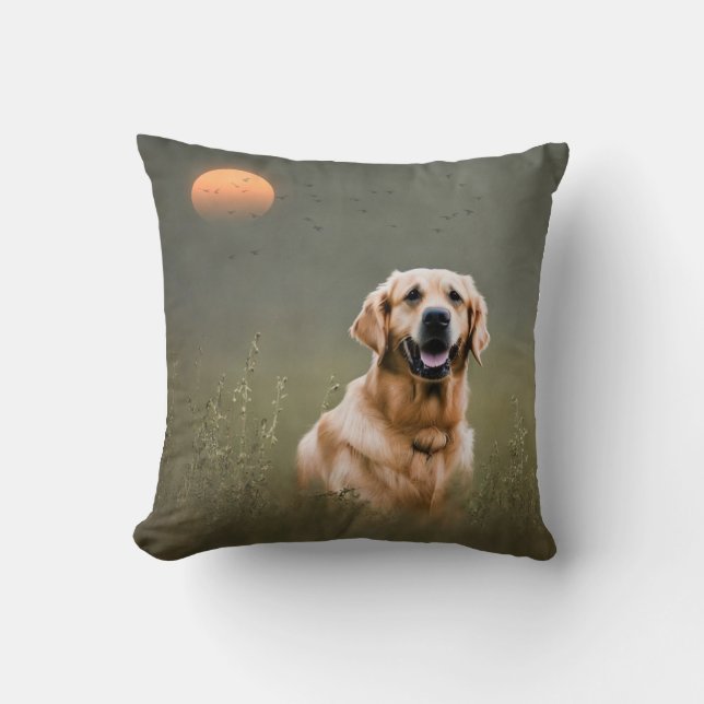 Golden Retriever Kissen (Vorderseite)