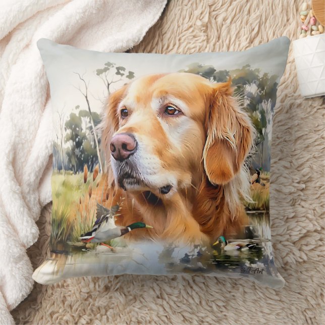 Golden Retriever Kissen (Decke)