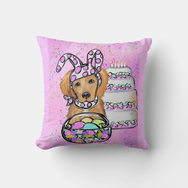 Golden Retriever Kissen (Vorderseite)