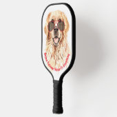 Golden Retriever Kisses Fix Alles reparieren Pickleball Schläger (Links)