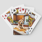 Golden Retriever Kitchen Monogram Kids Match Game Spielkarten (Rückseite)
