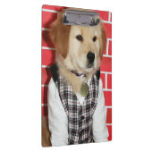 Golden retriever kleidete oben Welpen Klemmbrett (Rechts)