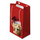 Golden Retriever Kleine Geschenktüte (Vorderseite Schrägansicht)