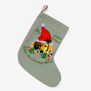 Golden Retriever Kleiner Weihnachtsstrumpf