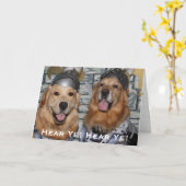 Golden Retriever Knight Birthday Karte (Gelbe Blume)
