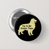 Golden retriever-Knopf Button (Vorne & Hinten)