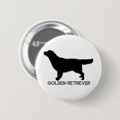 Golden retriever-Knopf Button (Vorne & Hinten)