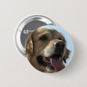 Golden retriever-Knopf Button (Vorne & Hinten)