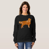 Golden Retriever Kontur Sweatshirt (Vorne ganz)