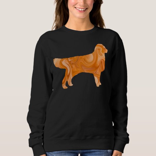 Golden Retriever Kontur Sweatshirt (Vorderseite)