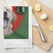 Golden Retriever Küchentuch (Viertel Falte)