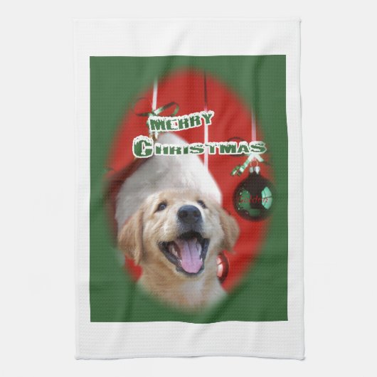 Golden Retriever Küchentuch (Vertikal)