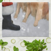 Golden Retriever Küchentuch (Gefaltet)